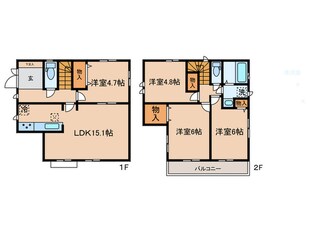 Kolet府中四谷#07の物件間取画像